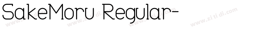SakeMoru Regular字体转换